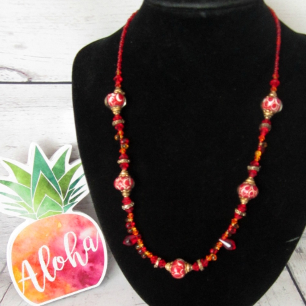 Red Crystal Necklace